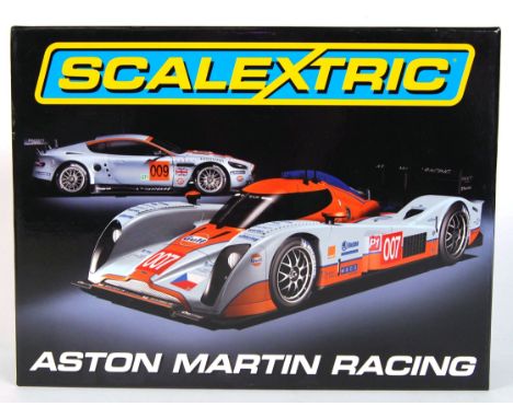 An original contemporary Scalextric Limited Edtion 1/32 scale C3055A Aston Martin Racing boxed slot car set. 4330 of 5000. Wi