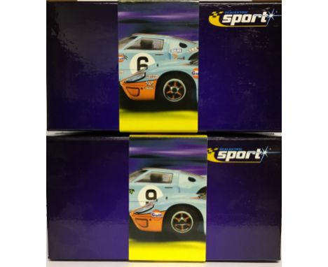 A collection of 2x original contemporary Scalextric Sport 1/32 scale limited edition plastic slot cars to include; C2404A For