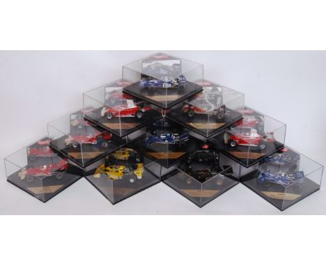 A collection of 10x original contemporary 1/43 scale Quartzo diecast model F1 Formula One cars to include; 4036, 4008, 4052, 