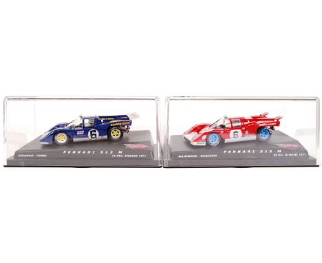 A collection of 2x original contemporary Spirit 1/32 scale plastic slot cars to include; Ferrari 515 M & Ferrari 512 M Manfre