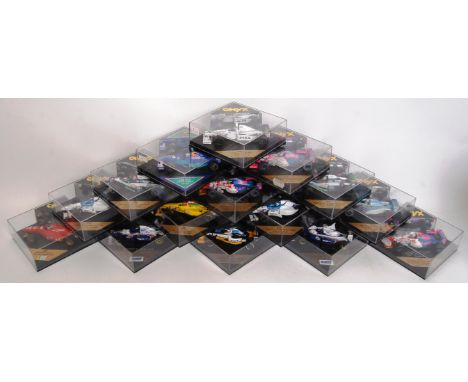 A collection of 15x original 1/43 scale ONYX diecast model F1 Formula One racing cars to include; 276, 288, 258, 257, 279, 24