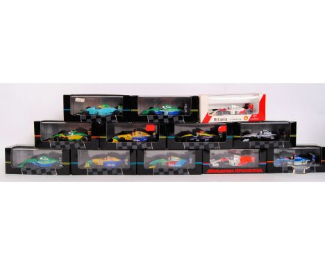 A collection of 12x original contemporary 1/43 scale ONYX f1 Formula One diecast model cars. Mint. All within their original 