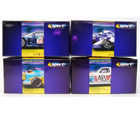 A collection of 4x original contemporary Scalextric sport limited edition 1/32 scale plastic racing slot cars to include; C26