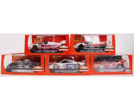 A collection of 5x original contemporary 1/32 scale Slot It plastic racing slot cars to include; SICA07C, CA26D, CA07D, SICA1
