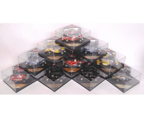 A collection of 10x original contemporary 1/43 scale Quartzo diecast model F1 Formula One cars to include; Q4102, Q4106, 4054