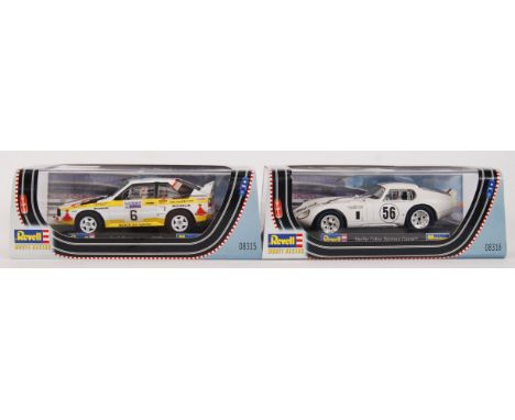 A collection of 2x original contemporary 1/32 scale 'Revell Model Racing' plastic racing slot cars to include; 08315 Audi Spo