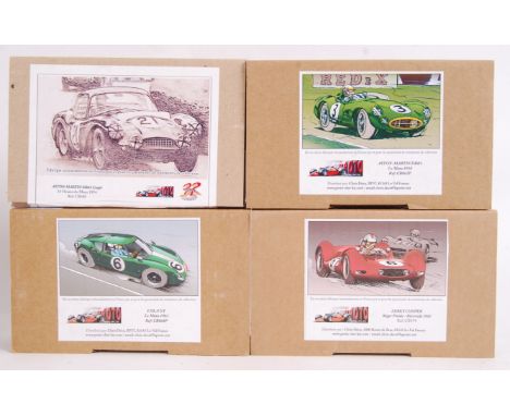 A collection of 4x original contemporary 1/32 scale Proto Slot plastic slot car kits to include; CB074 Zerex, CB026P Aston Ma