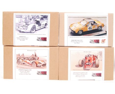 A collection of 4x original contemporary 1/32 scale Proto Slot plastic slot car racing kits to include; Spyker C8, Paxton STP