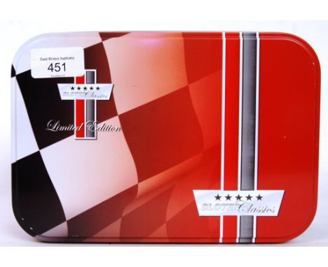 An original contemporary 1/32 scale Sloted Limited Edition Lola T70 (02/0091) plastic racing slot car. Within its original ti