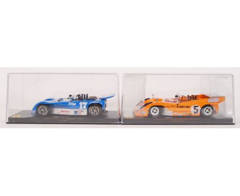 A collection of 2x original contemporary Vanquish MG 1/32 scale plastic slot racing cars to include; CA1 McLaren M8D & CA13 L