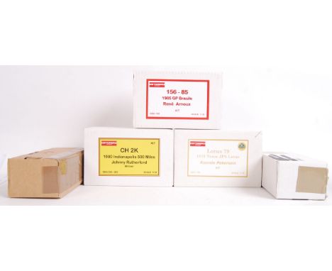 A collection of 5x original contemporary 1/32 scale slot car kits to include; 3x Ostorero kits, 202-203 CH 2k, 156 Lotus 79 &