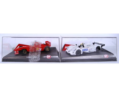 A collection of 2x original contemporary 1/32 scale Ninco Motorsport plastic racing slot cars to include; 50162 F 310 & 50208