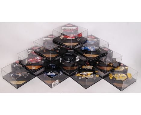 A collection of 10x original contemporary 1/43 scale Quartzo diecast model F1 Formula One cars to include; 4019, 4018, Q4026,