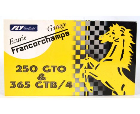 An original contemporary Fly Car Model 1/32 scale boxed Historical Teams Collection 'Francorchamps 250 GTO & 365 GTB/4 96096 