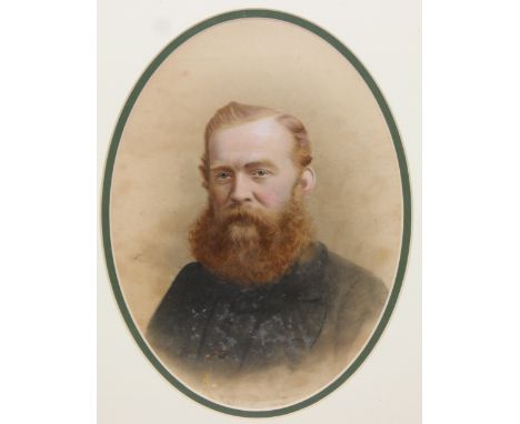 An early 20th century watercolour portrait of Rudolph Ivan Peniokof (Russian, 1882-1940), annotated verso but the painting ex