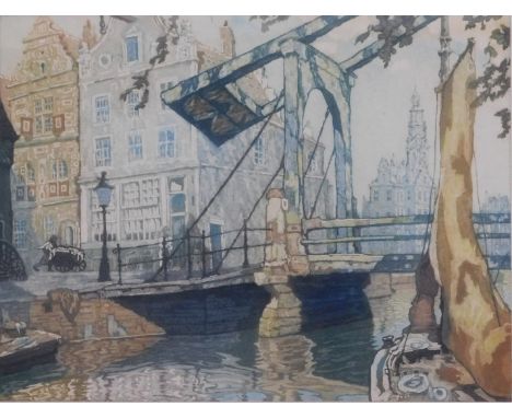 After Nicholas Hornyansky (1896-1965). Yesterday's Glory (Amsterdam), signed limited edition print number 32/250, 30cm x 40cm