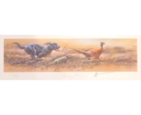 After Mick Cawston (1959 - 2002). Dummy Run, limited edition print, signed and titled in pencil to margin, 15/850, 12cm x 36c
