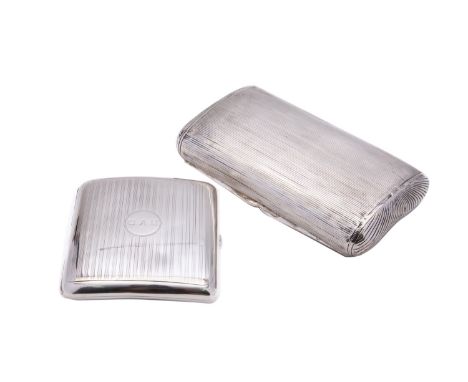 A mid 19th century Dutch silver cigar case marked .833, 1814-1953, other marks poorly struck, with a Birmingham silver cigare