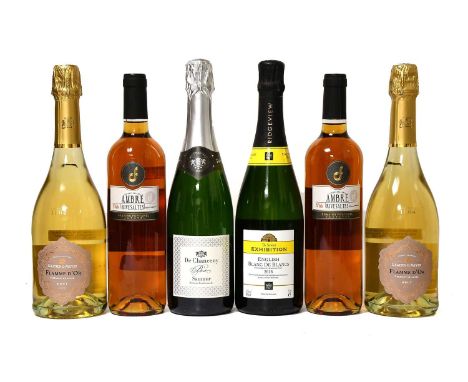 Sparkling and Dessert Wines: Flamme d'Or, Cremant de Loire Brut, Gratien &amp; Meyer 2016 (two bottles), De Chanceny Saumur B