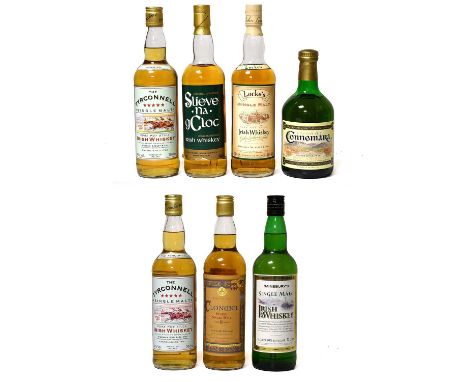 Connemara Peated Single Malt Irish Whiskey, 40% vol 70cl (one bottle), The Tyrconnell Single Malt Pure Pot Still Irish Whiske