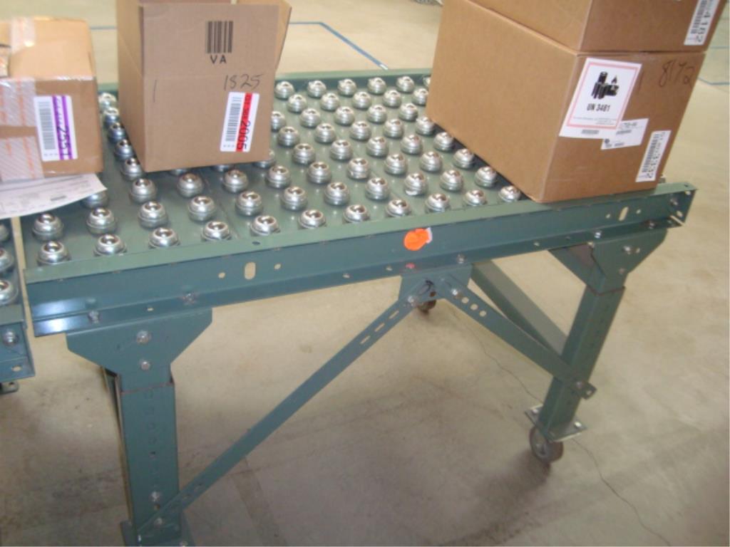 Hytrol (Lot of 10) Assorted Roll & Roller Ball Conveyor To Include (Qty