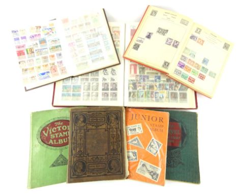 Various stamps and philately.  World used, R Aden, French collector's stamps, mainly 70's, 80's, an Improved Postage stamp al