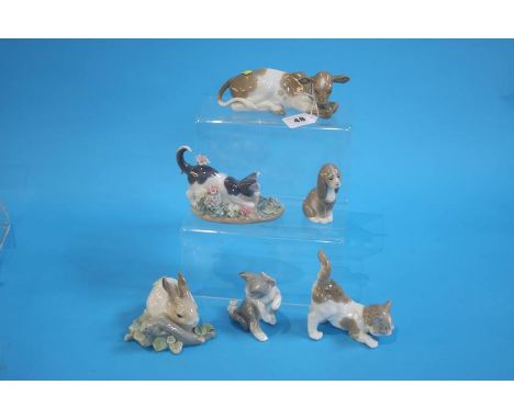 A collection of Lladro animals