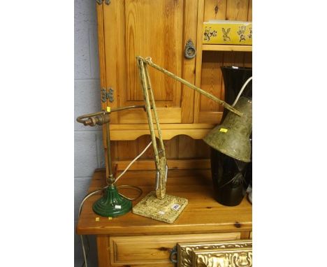 Angle poise lamp and study lamp