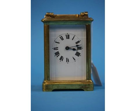 A French brass carriage clock (no key)