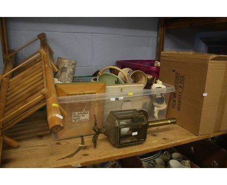 Shelf of china etc.