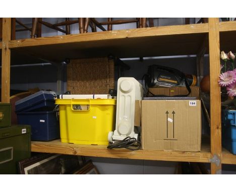 Shelf of tools, safe, etc.