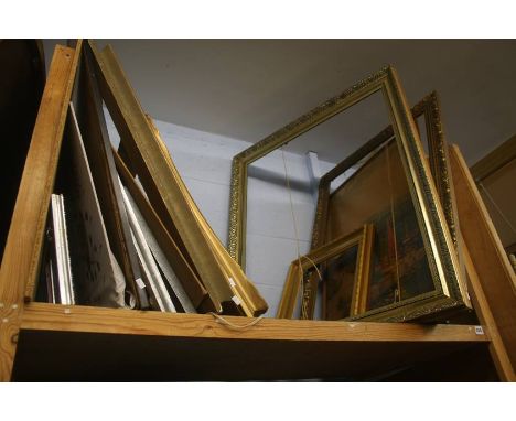 Shelf of picture frames