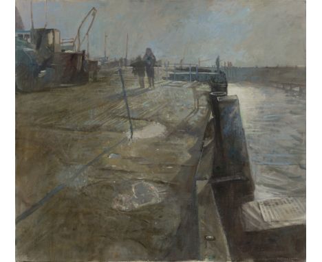 Richard Pikesley,&nbsp;British b.1951 -&nbsp;Against the Light;&nbsp;oil on canvas, signed lower right 'Richard Pikesley', 91