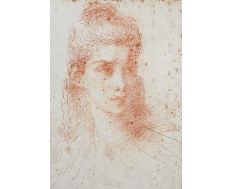 Augustus John OM RA,&nbsp;British 1878-1961 -&nbsp;Portrait of a Woman, 1925;&nbsp;red chalk on paper, signed and dated centr