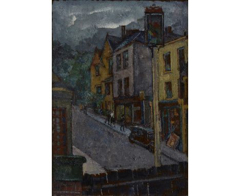 Alfred Wolmark,&nbsp;British/Polish 1877-1961 -&nbsp;North End, Old Hampstead;&nbsp;oil on panel, signed, tiled and inscribed