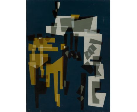 Jan Schreuder,&nbsp;Dutch 1904-1964 -&nbsp;No.12, 1959;&nbsp;oil on canvas, signed, numbered and dated lower left 'JAN XII 58