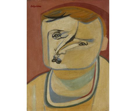 Robert Colquhoun,&nbsp;British 1914-1962 -&nbsp;Head of Boy (or possibly 'Kitchen-Boy - Brescia'), c.1950;&nbsp;oil on canvas