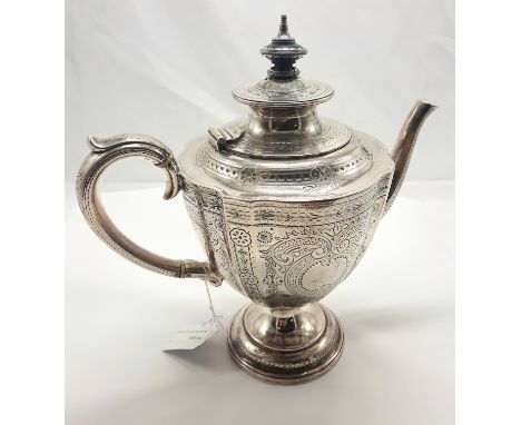 HM SILVER TEAPOT - APPROX 24 OZ