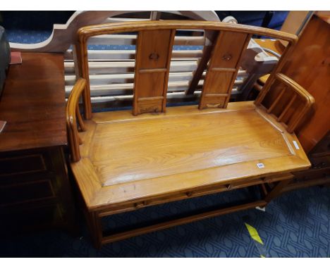 CHINESE HARDWOOD SOFA - AS FOUND