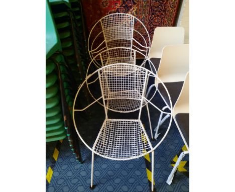 4 VINTAGE METAL GARDEN CHAIRS