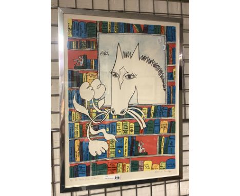 EDWINA SANDYS PRINT ''FOR NORRIS FROM EDWINA'' 74.5CMS (H) 54.5CMS (W) APPROX