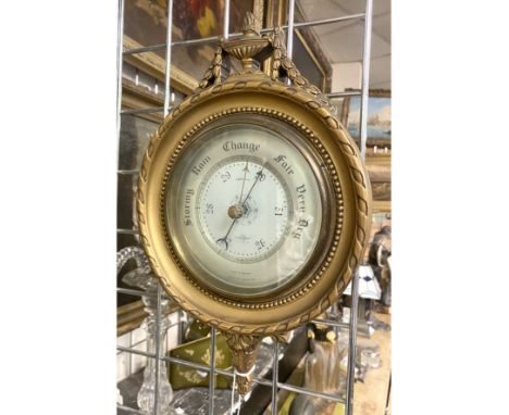 CARVED GILTWOOD BAROMETER