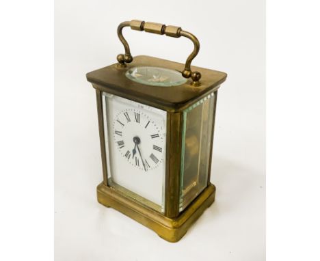 CARRIAGE CLOCK 11.5CMS (H) APPROX (WITH HANDLE FLAT)