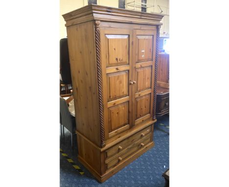 PINE DOUBLE WARDROBE