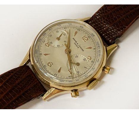 18CT GOLD BAUME &amp; MERCIER GENTS WATCH - REQUIRE SERVICE