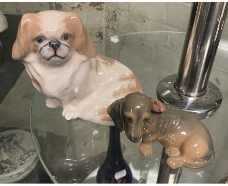 2 ROYAL COPENHAGEN DOG FIGURES