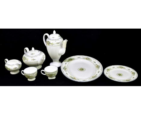 WEDGWOOD; an extensive tea and dinner service decorated in the 'Petersham' pattern, various items to include four tureens, et