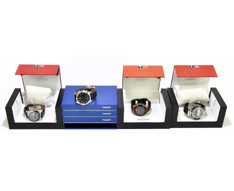 TISSOT; four boxed gentleman's wristwatches, to include a T-Race example, a T-Race Touch, etc (4).  Condition Report: Example