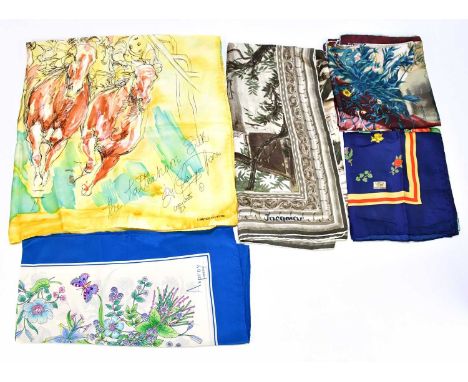 LIBERTY LONDON; a 100% silk Silver Jubilee limited edition scarf with Long Life and Happiness, 1952-1977 design, with Royal c