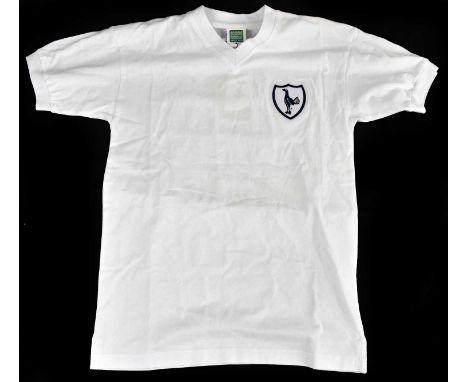 JIMMY GREAVES; a signed Tottenham Hotspur shirt, signed to the reverse, size S.Condition Report: Creasing and light general w